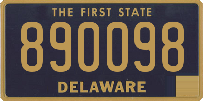 DE license plate 890098