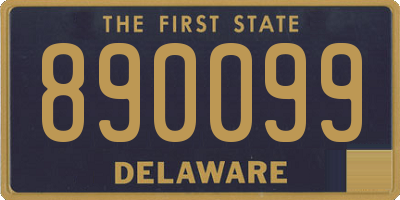 DE license plate 890099