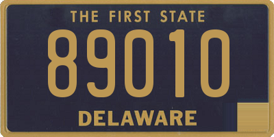 DE license plate 89010