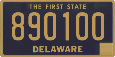 DE license plate 890100