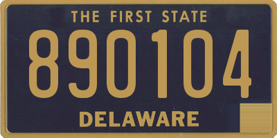 DE license plate 890104