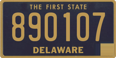 DE license plate 890107