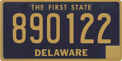 DE license plate 890122