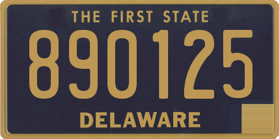 DE license plate 890125
