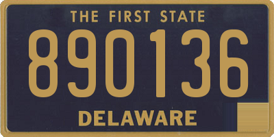 DE license plate 890136