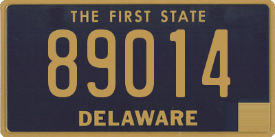 DE license plate 89014