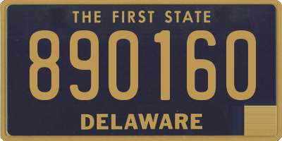 DE license plate 890160