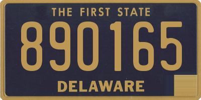 DE license plate 890165