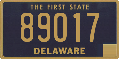 DE license plate 89017