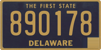 DE license plate 890178
