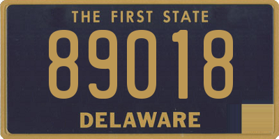 DE license plate 89018