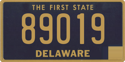 DE license plate 89019