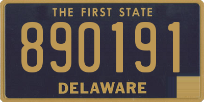 DE license plate 890191