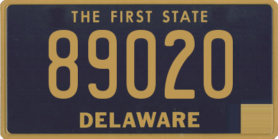 DE license plate 89020
