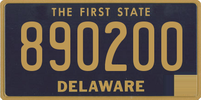DE license plate 890200
