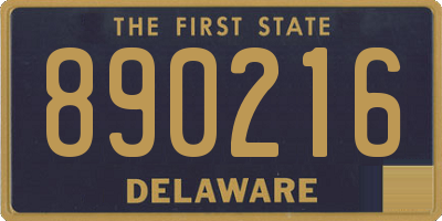 DE license plate 890216