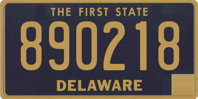 DE license plate 890218