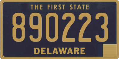 DE license plate 890223