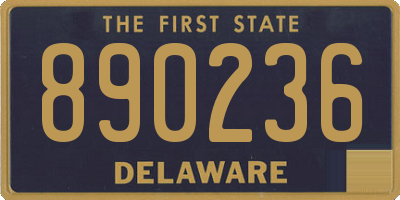 DE license plate 890236