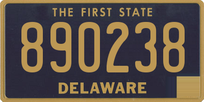DE license plate 890238