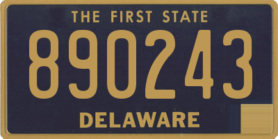 DE license plate 890243