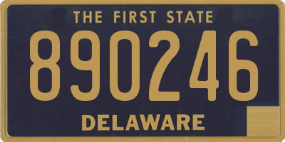 DE license plate 890246