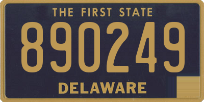 DE license plate 890249