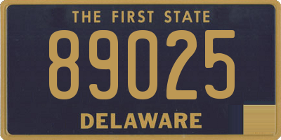 DE license plate 89025