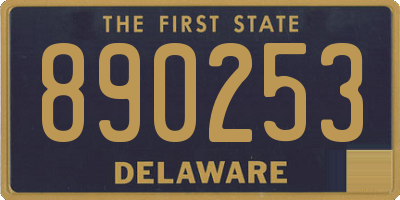 DE license plate 890253