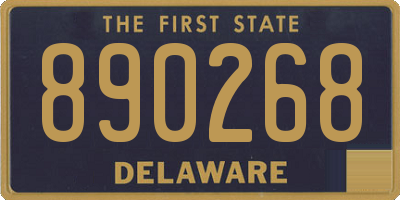 DE license plate 890268