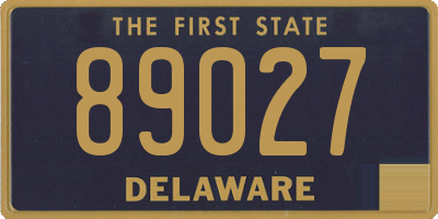 DE license plate 89027