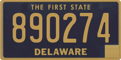 DE license plate 890274