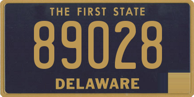 DE license plate 89028