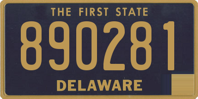 DE license plate 890281