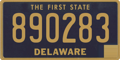 DE license plate 890283