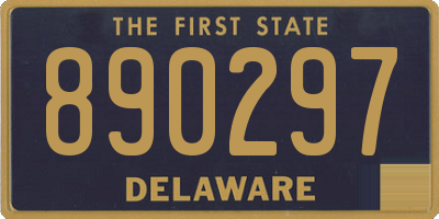 DE license plate 890297