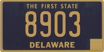 DE license plate 8903