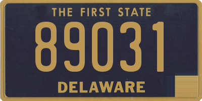 DE license plate 89031