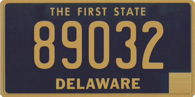 DE license plate 89032
