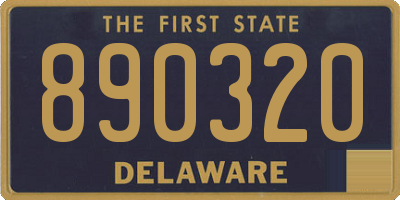 DE license plate 890320