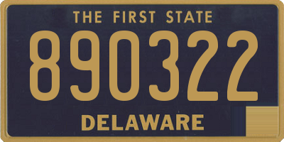 DE license plate 890322