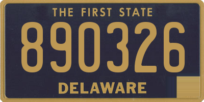 DE license plate 890326