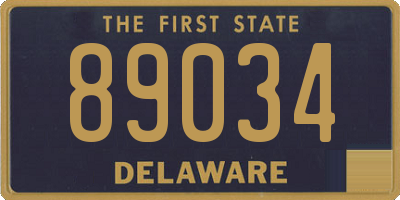 DE license plate 89034