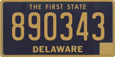 DE license plate 890343