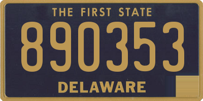 DE license plate 890353