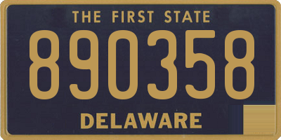 DE license plate 890358