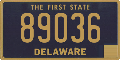 DE license plate 89036