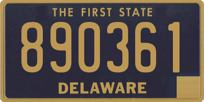 DE license plate 890361