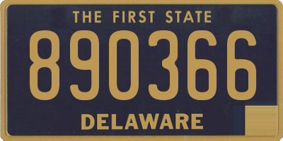 DE license plate 890366
