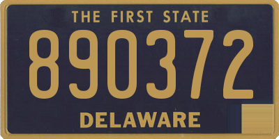 DE license plate 890372
